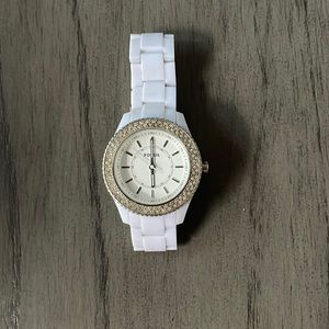 Fossil White Ceramic Watch